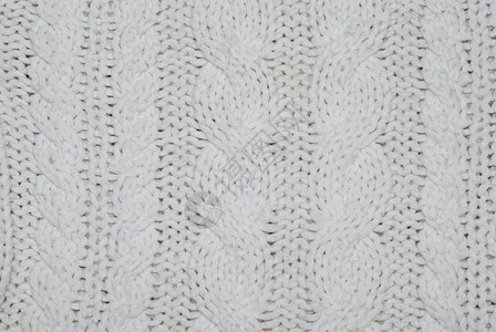 编织结构工艺毛衣白色针织手工织物背景图片