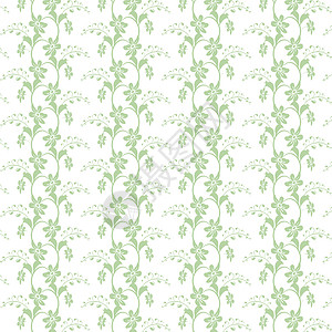 无缝花纹墙纸条纹装饰创造力叶子绿色绘画插图白色背景图片