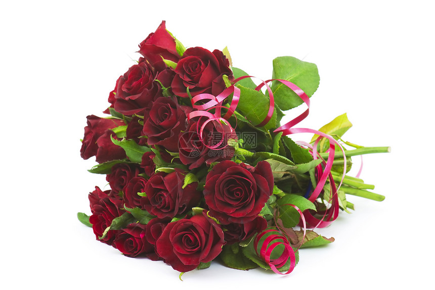 红玫瑰花束植物香味展示紫色纪念日礼物妈妈植物群手势庆典图片