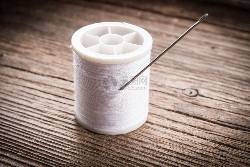 缝缝用品包金属缝纫维修工具织物材料按钮针线活宏观剪裁图片