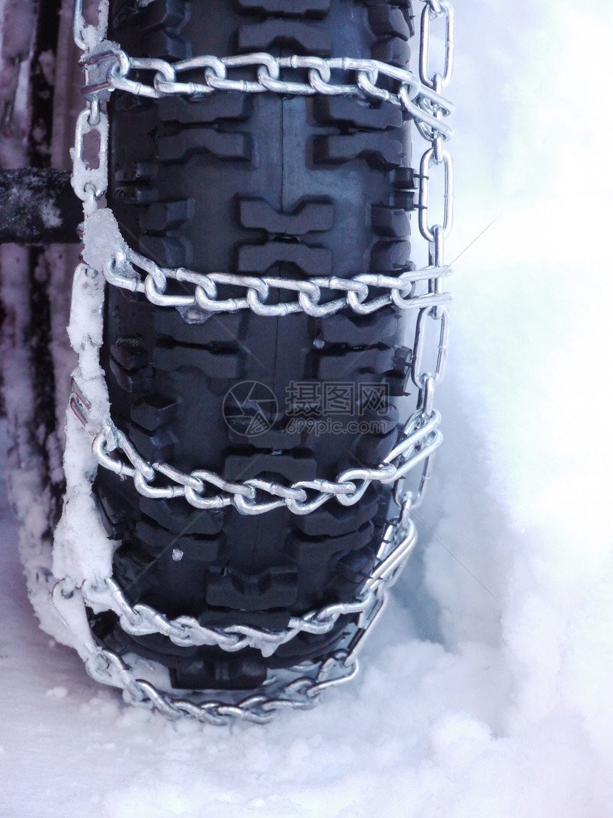雪链轮胎季节建造橡皮碎石车辆服务天气拖拉机汽车金属图片