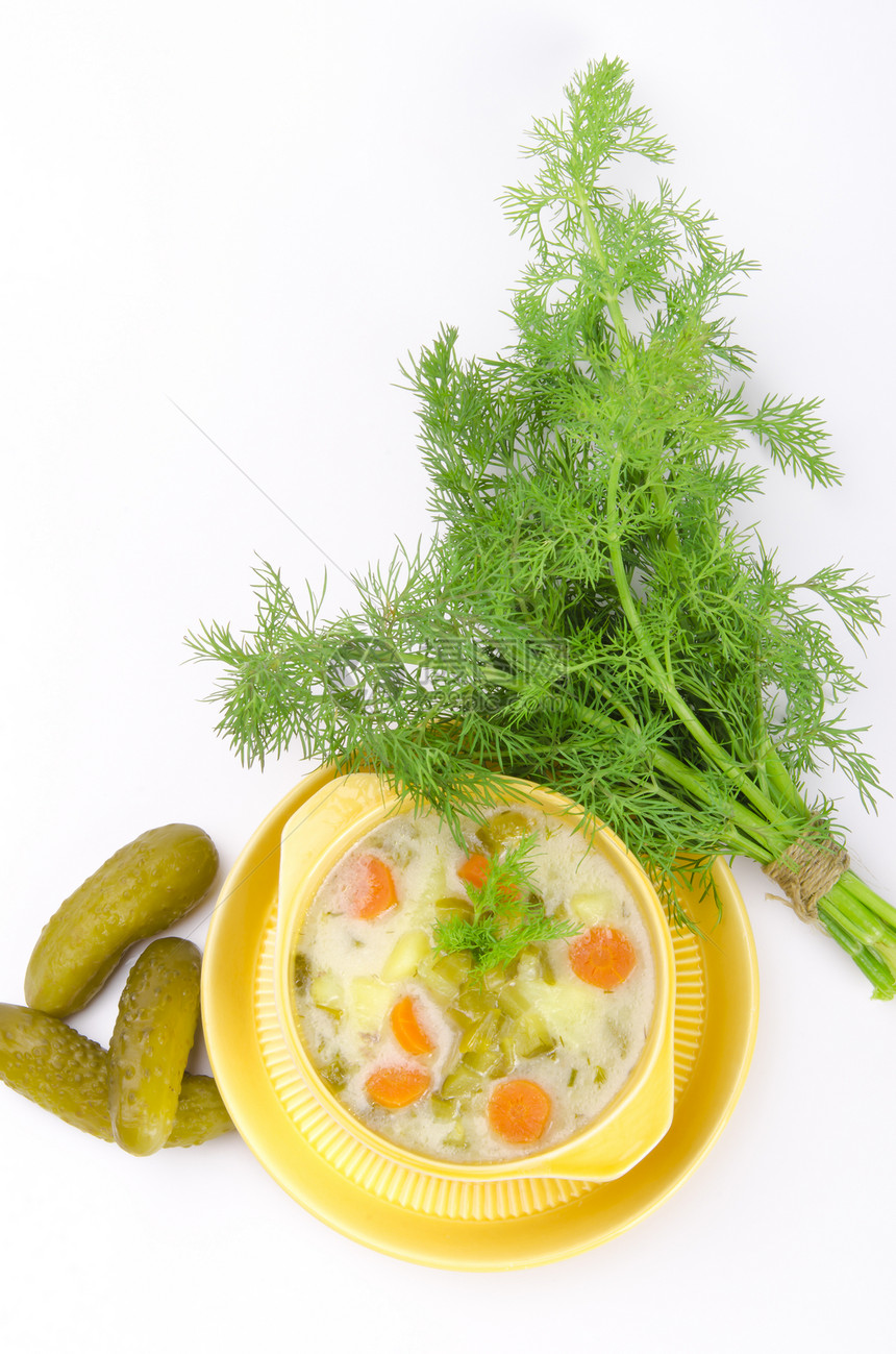 黄瓜汤草本植物叶子美食芳香洋葱抛光饮食烹饪添加剂芹菜图片