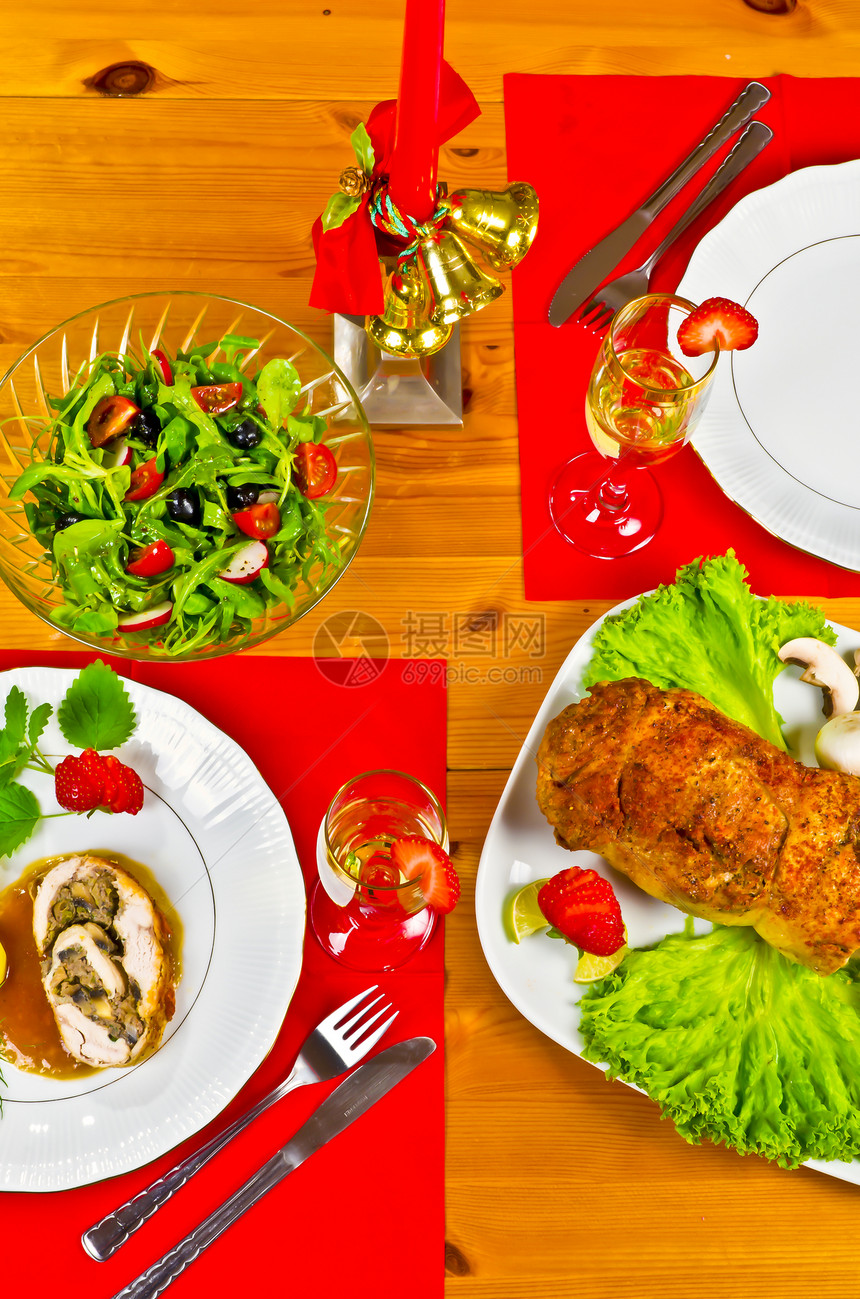 两人共进晚餐藤蔓美味烧烤炙烤绿色食物红色烹饪饮食沙拉图片