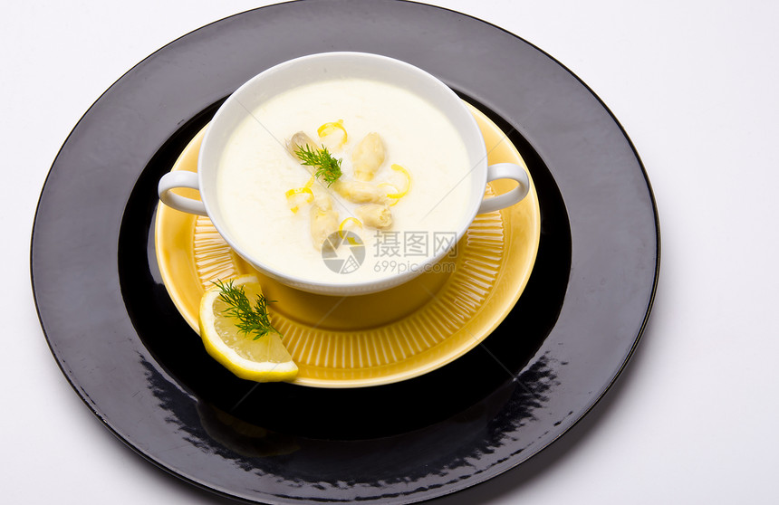 树脂奶油汤饮食生物烹饪餐厅面包蔬菜奶油添加剂盘子黄油图片