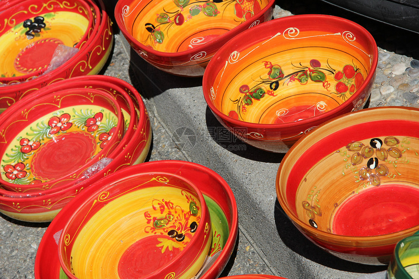色彩多彩的证明波特制品陶瓷商品村庄黏土工匠艺术店铺艺术品工艺图片