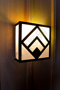 lodge 灯光定着物照明门厅大厅木头金属正方形玻璃背景图片