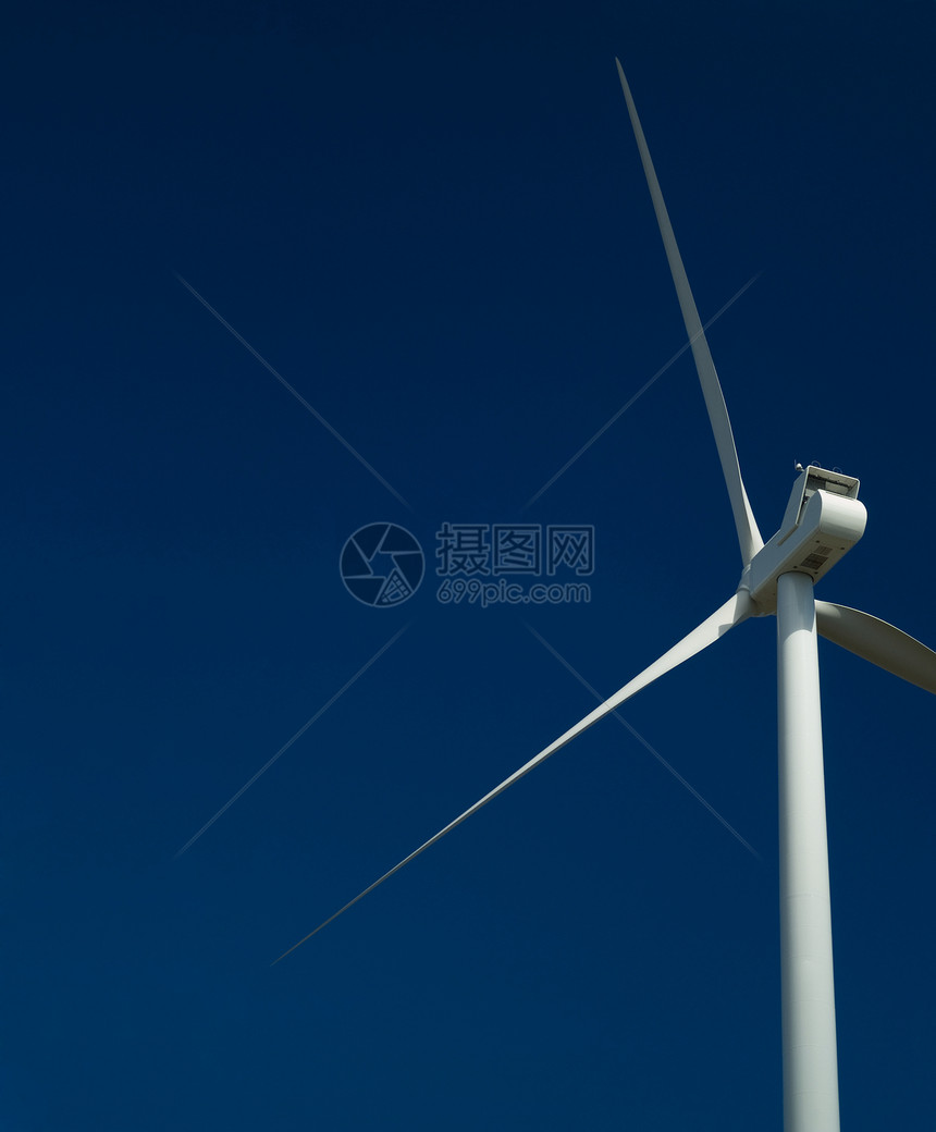 风力涡轮机电气天空绿色环境转子旋转来源生态蓝色力量图片