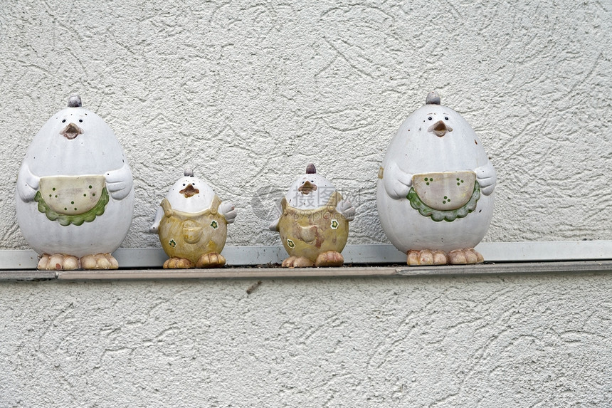 鸡鸡家庭制品白色艺术陶瓷棕色房子图片