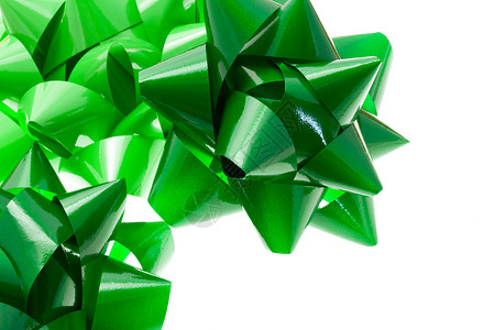 绿礼弓礼物白色装饰品展示绿色庆典生日背景图片