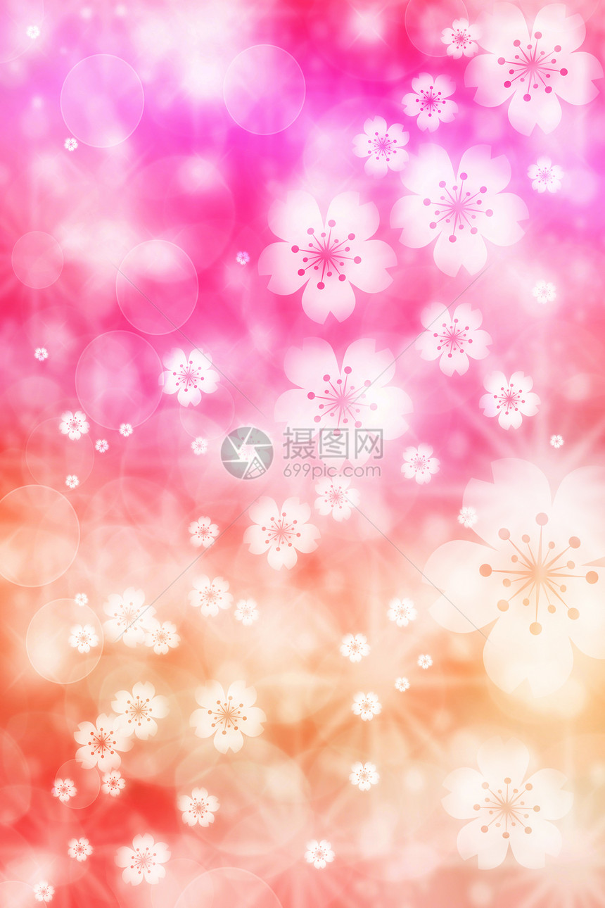 樱花花背景纹理红色柔软度季节粉色花瓣橙子樱花图片