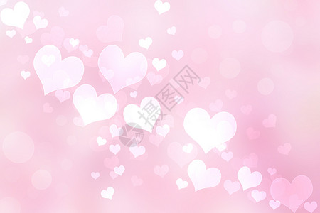 粉色心形插图B 心电闪光背景摘要粉色墙纸火花心形辉光插图白色背景