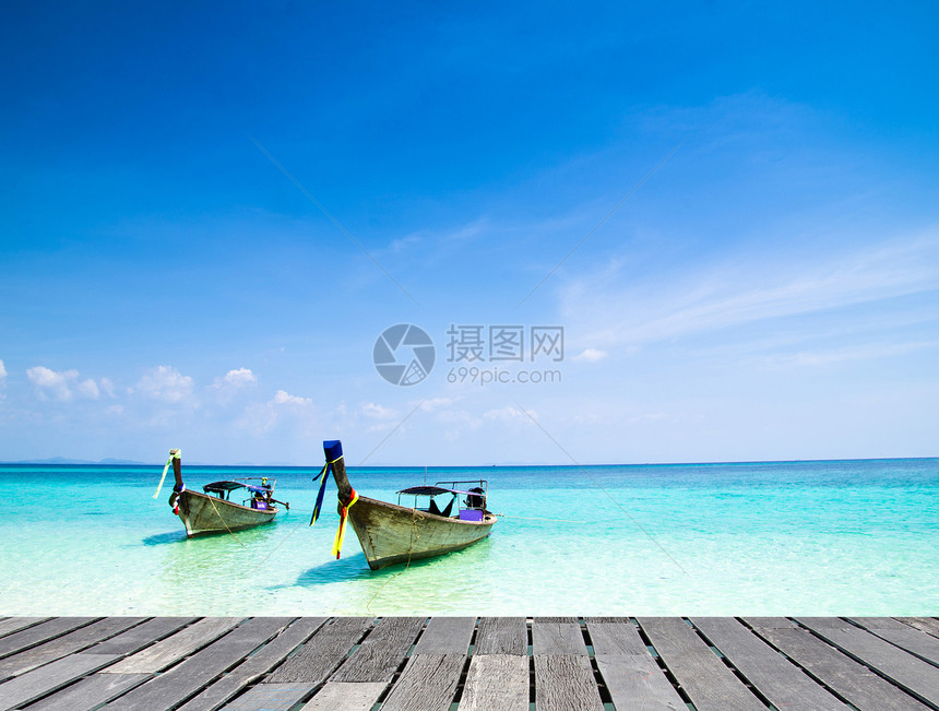 热带热带海滩天堂娱乐旅游假期蓝色异国珊瑚情调悬崖支撑图片
