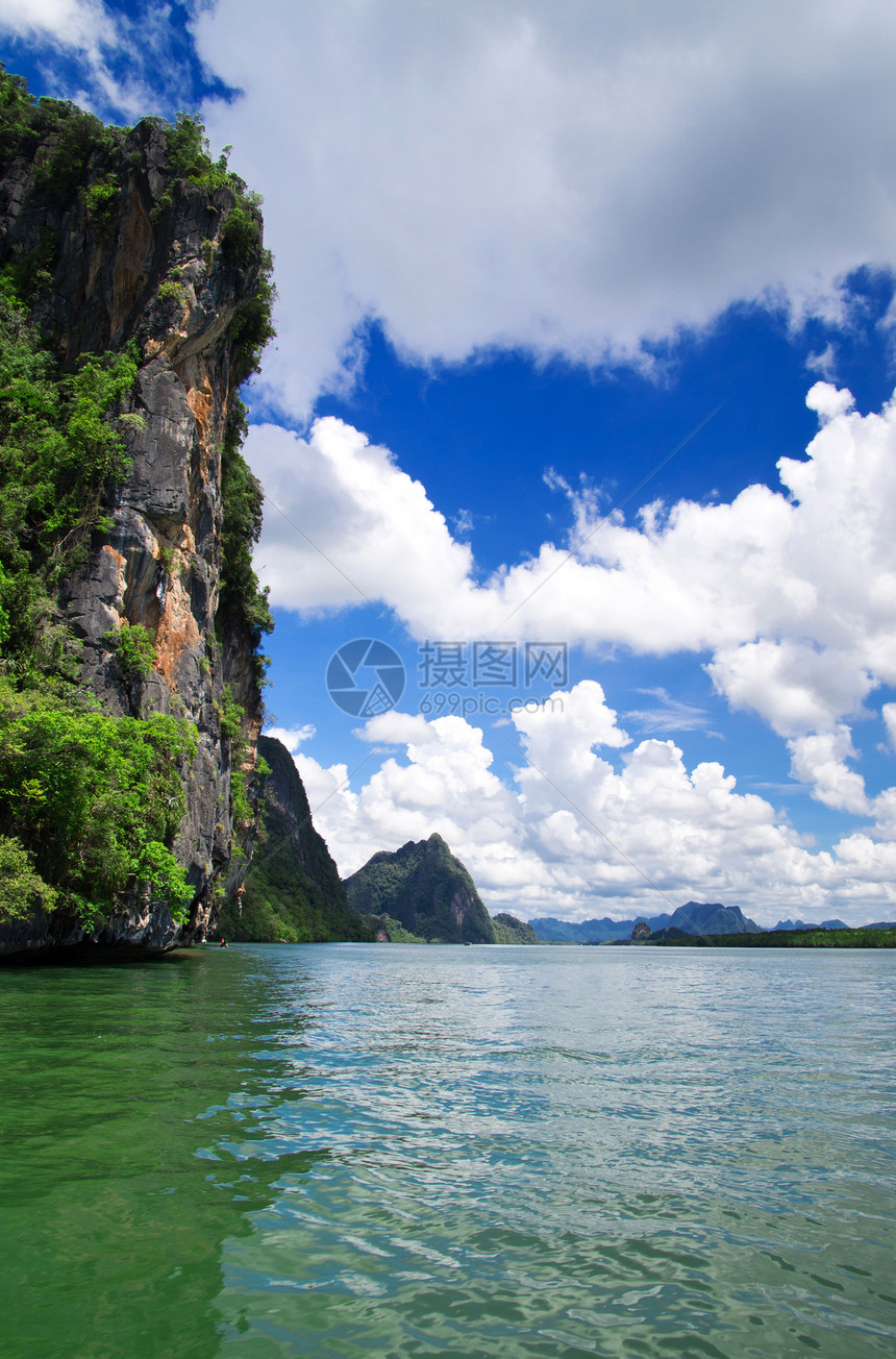 风景天空假期晴天娱乐旅行天堂蓝色沿海海浪支撑图片