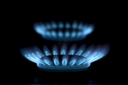 蓝色圆圈火焰火焰燃烧烤箱活力火炉白炽甲烷力量蓝色气体圆圈丙烷背景