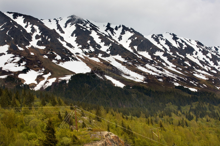 雪山山脉苏厄德公路安克雷奇阿拉斯加图片