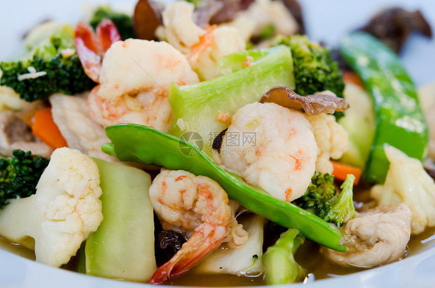 亚洲风格食品绿色盘子蔬菜图片