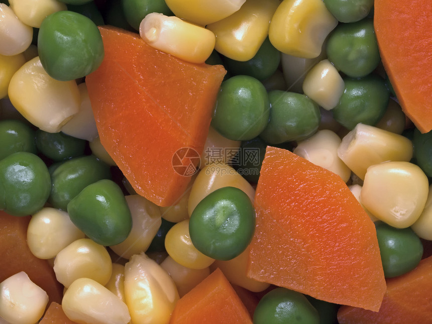 混合蔬菜沙拉饮食水平萝卜青菜蔬菜玉米沙拉食物纤维绿色图片
