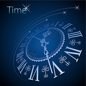 时钟背景黑色日程压力数字拨号时间工作蓝色墙纸手表背景图片