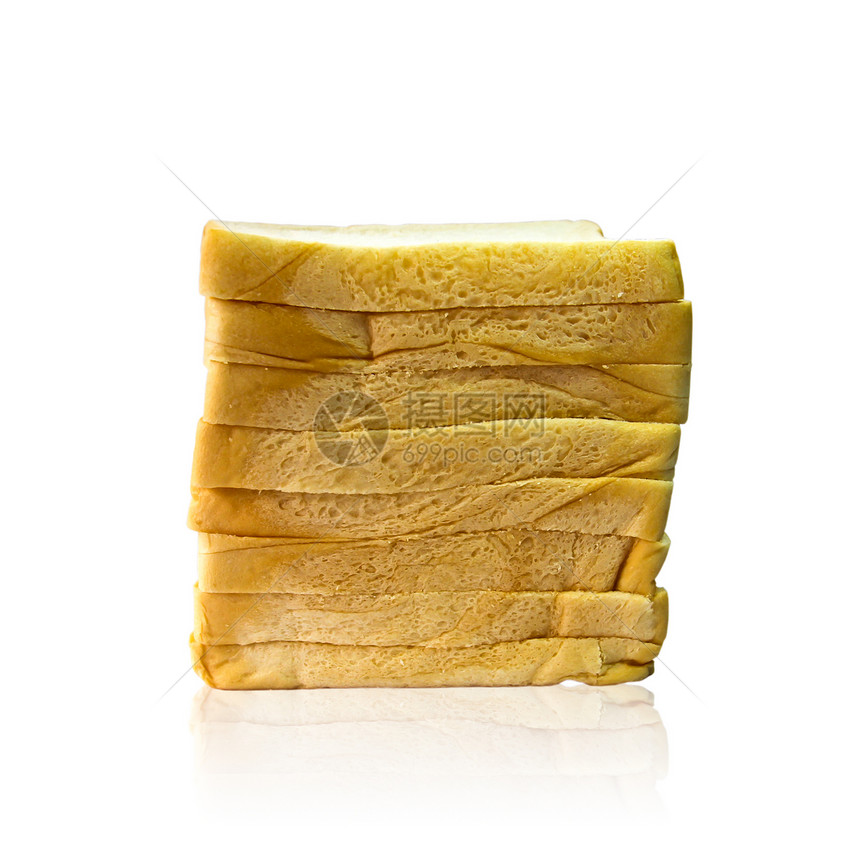 在白色背景上被孤立的面包卷面包师粮食食物小麦棕色产品营养早餐午餐面包图片