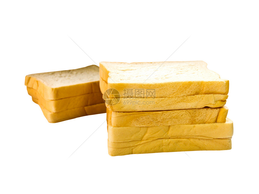 在白色背景上被孤立的面包卷午餐产品早餐食物面包师反射粮食面包厨房营养图片