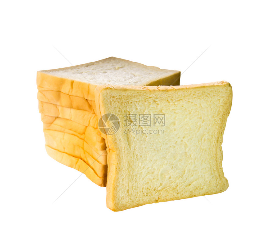 在白色背景上被孤立的面包卷厨房粮食食物产品早餐反射棕色面团小麦面包师图片