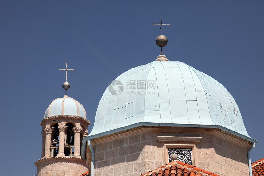 我们的摇滚圣母教堂 黑山 佩拉斯特信仰宗教母亲蓝色上帝历史文化石头岩石历史性图片