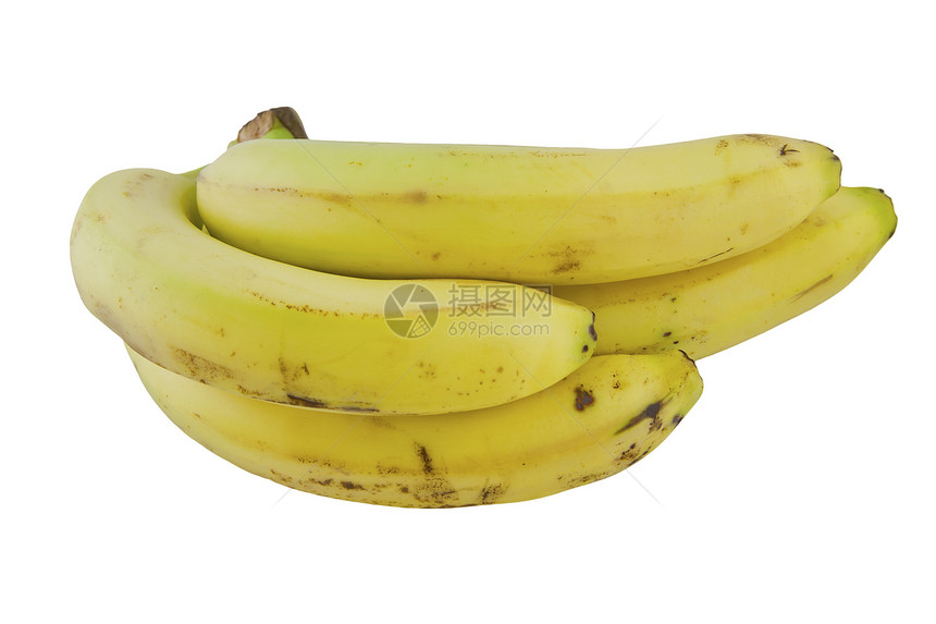 香蕉白色水果小吃热带食物黄色皮肤图片
