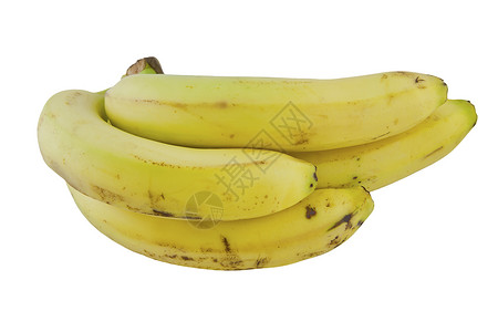 香蕉白色水果小吃热带食物黄色皮肤背景图片