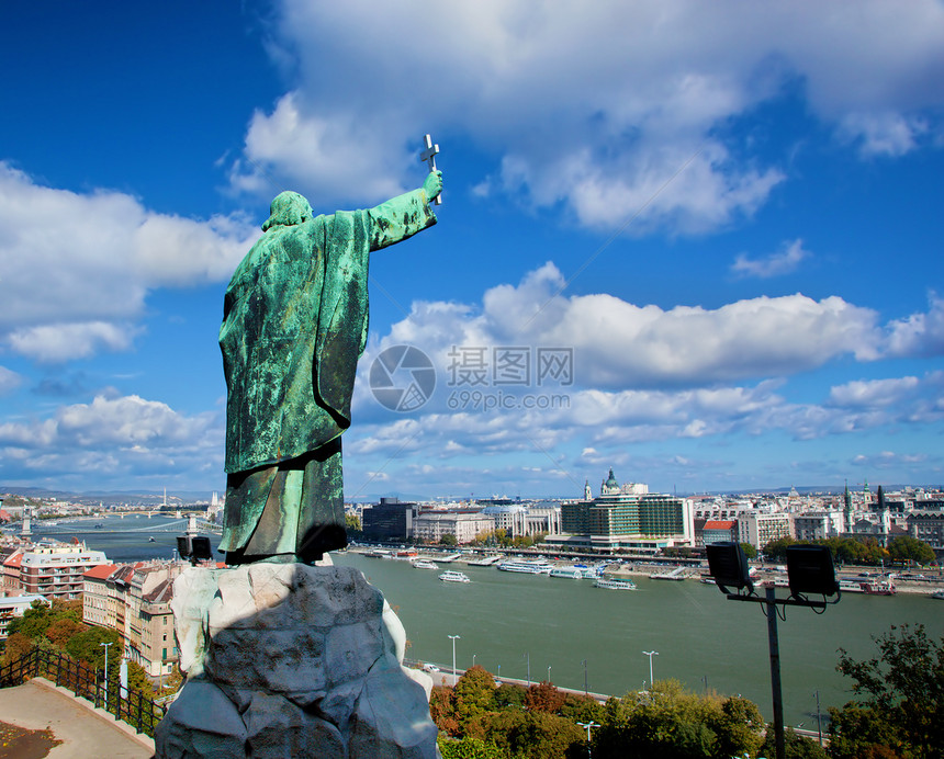 匈牙利布达佩斯 浏览观光市中心旅行吸引力中心天空害虫明信片城堡议会图片