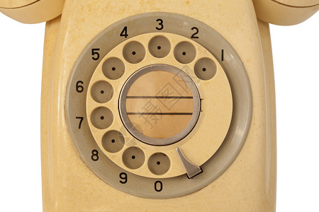 古代电话电缆黄色办公室商业听筒拨号历史古董背景图片