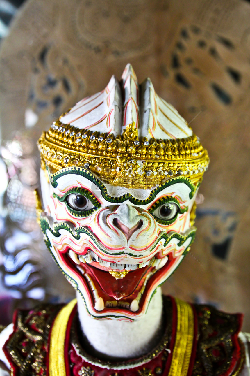 泰国傀儡展示装饰品细绳木偶娃娃玩具连体手工装饰工艺图片