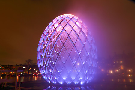 1999年9月19日 荷兰 20世纪光明节节日反射建筑学社论建筑艺术背景图片