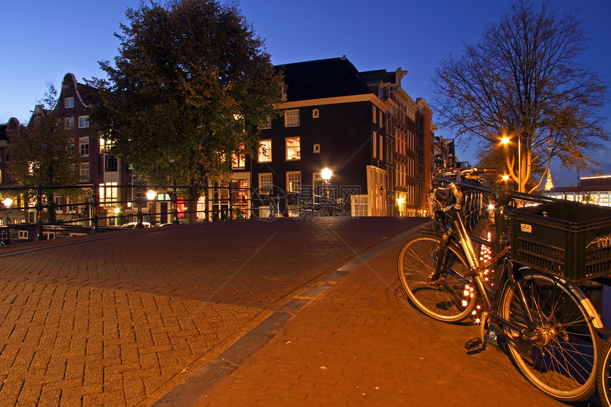 荷兰阿姆斯特丹街景(Twightlight)图片