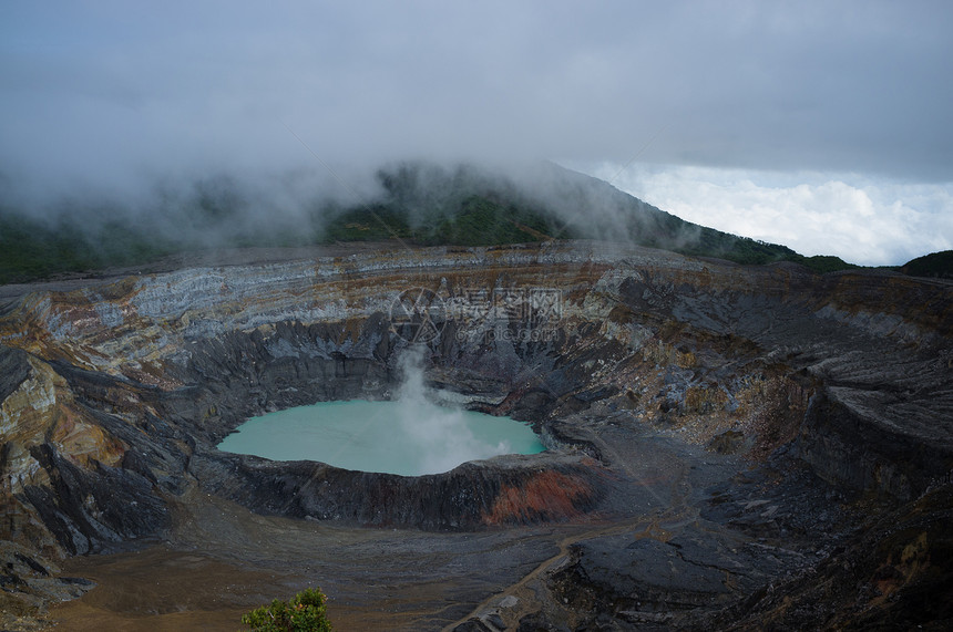 波阿斯火山自然公园锥体烟雾特征火山锥水平地标陨石首脑地质图片