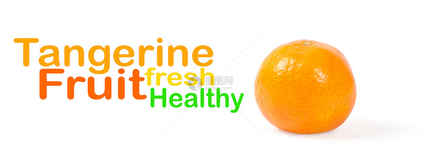 白背景孤立的普通话水果橙子果汁食物饮食活力白色图片