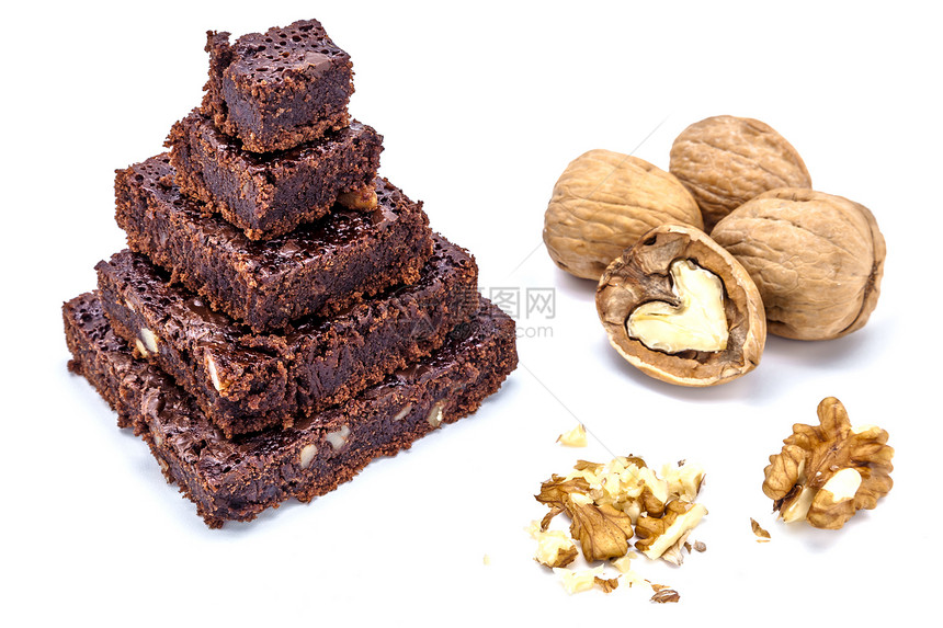 很多巧克力蛋糕美食甜点食物营养棕色小吃核桃蛋糕巧克力金字塔图片