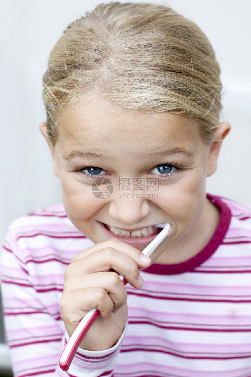 儿童刷牙洗涤学习牙刷女孩牙科生活牙膏女性孩子牙医图片