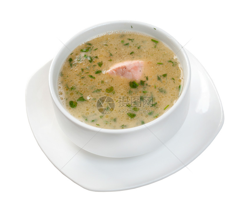 蔬菜汤和鲑鱼美食香菜餐厅营养海鲜豆子土豆烹饪韭葱饮食图片