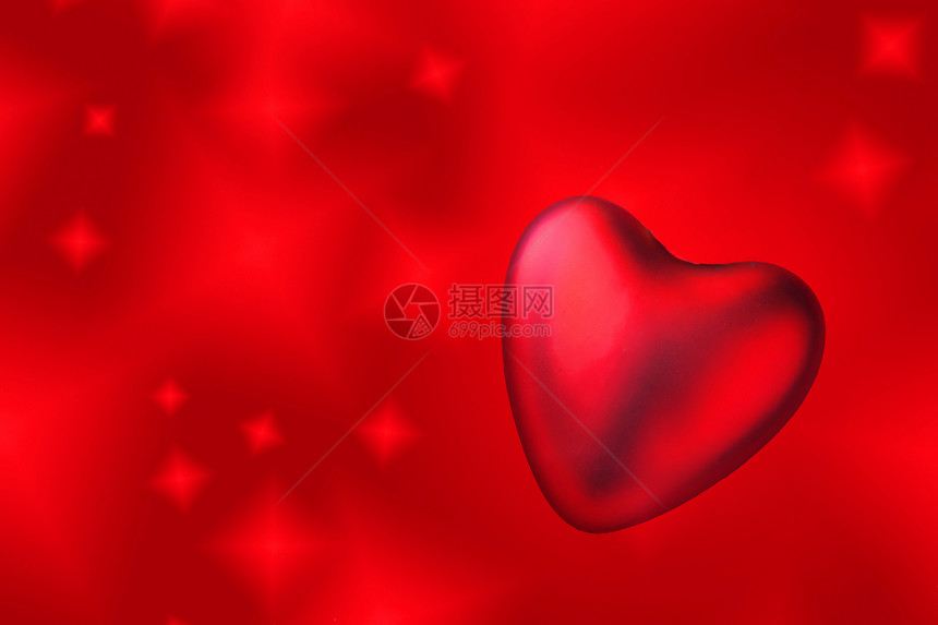 红心和红背景幸福念日婚礼卡片庆典红色图片