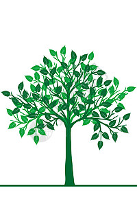 绿树的示意背景图片