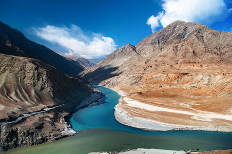 查卡斯岩喜马拉雅山自然高清图片