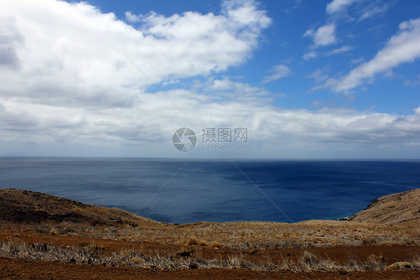 葡萄牙马德拉岛石头卡波波浪假期岛屿气候岩石蓝色天空爬坡图片
