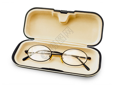 玻璃镜近视眼镜盒项目视力屈光度矫正物品眼镜光学案件高清图片