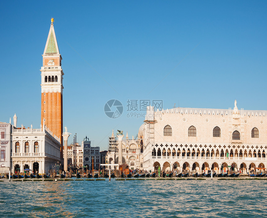 意大利威尼斯圣马尔科广场航海城市旅行柱子教会大教堂景观地标建筑学图片