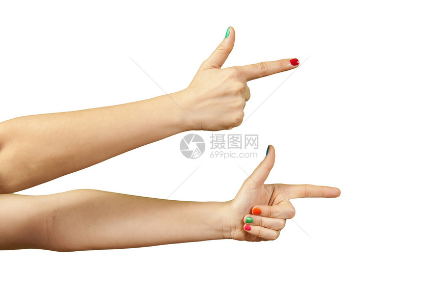 美丽的女人手和修指甲的美人手美甲女性抛光手势棕榈手臂女士手腕女孩帮助图片