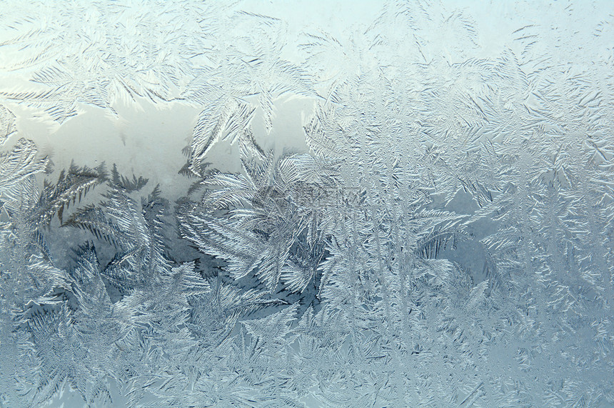 冷冻玻璃寒意玻璃雾凇窗户图片