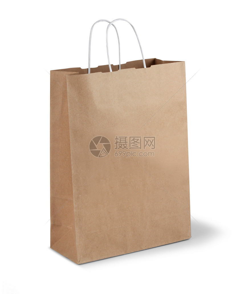 棕纸袋包装白色棕色礼物零售销售回收购物消费者图片