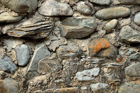 岩石墙壁背景石工工作棕色石方石匠灰色石头纹理乡村背景图片