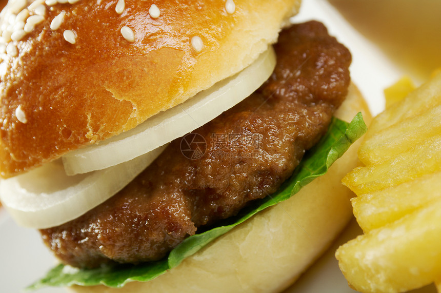 汉堡加薯条午餐土豆筹码润滑脂食物芝士图片