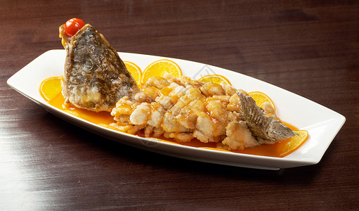 鱼石斑鱼筷子美食盘子食物传统烹饪饮食栖息蔬菜高清图片
